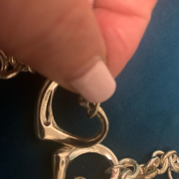 Necklace and bracelet/anklet set. Sterling silver authentic. with bag and box - Picture 5 of 7